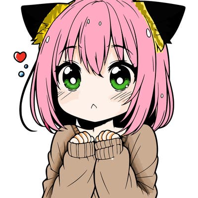 shy anime catgirl