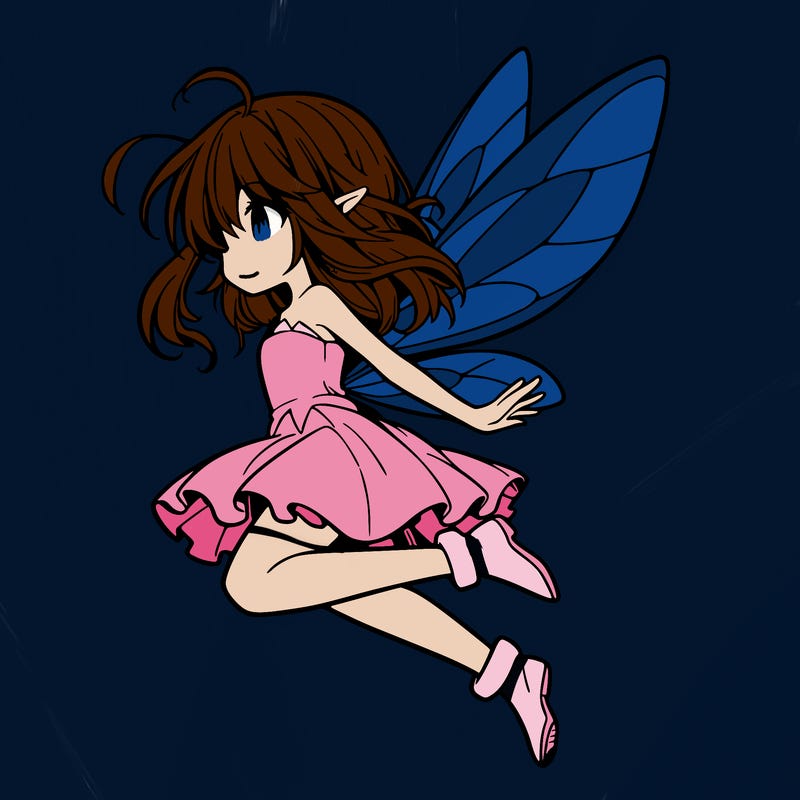 manga fairy flying
