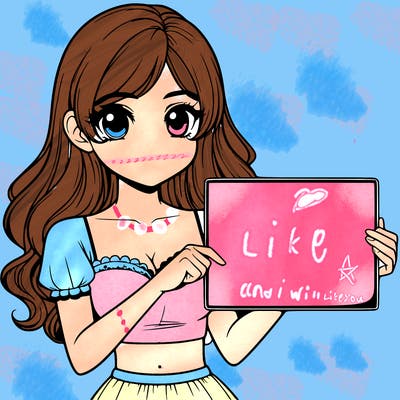 realistic pretty girl holding blank sign