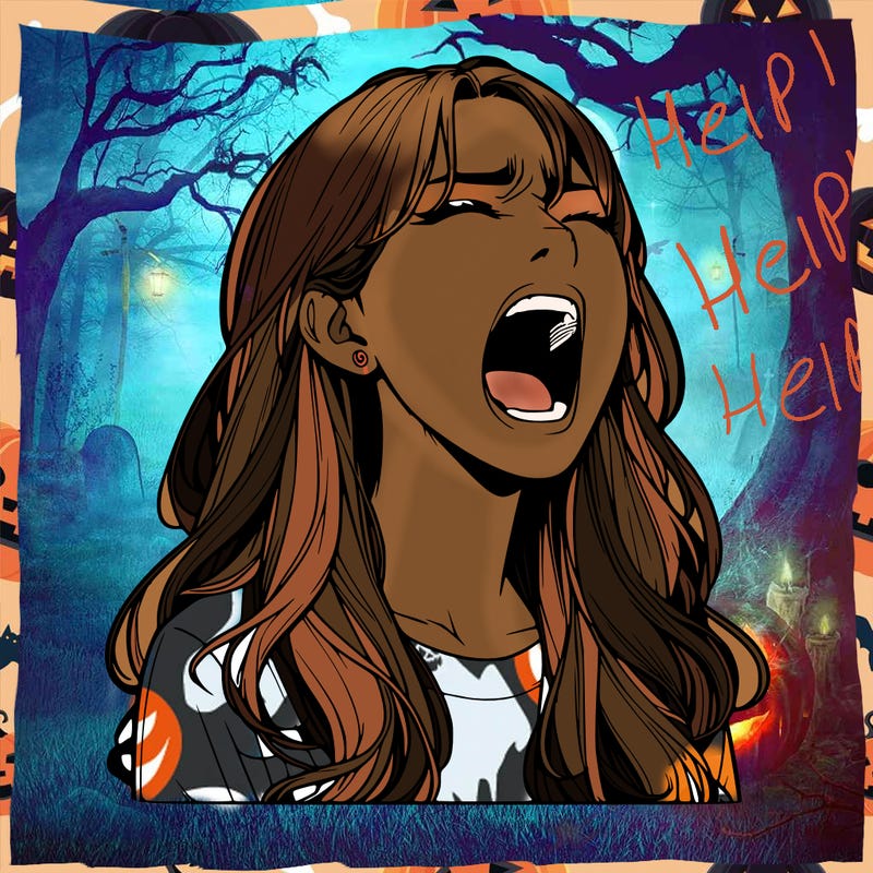 screaming realistic, girl