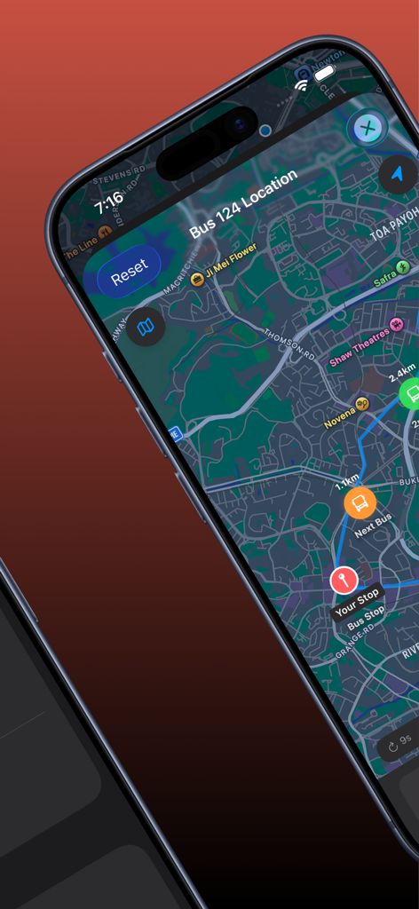 JioLah! SG Bus & Trains - Real time bus location tracking on a map in the JioLah app