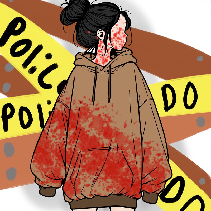 realistic girl with a oversized sweatshirt on and a bun