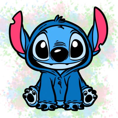 stitch in a dog costume
