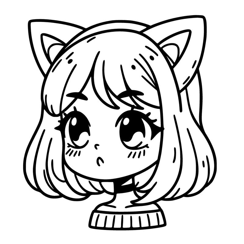girl with cat ears