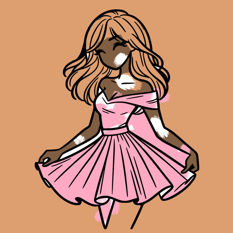 woman in skirt