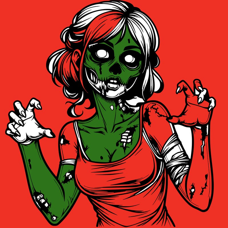realistic zombie girl