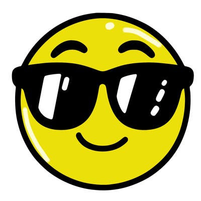 emoji with sunglasses