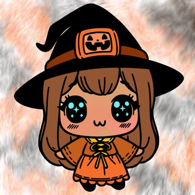 cute halloween girl