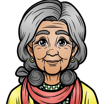 realistic old ladey