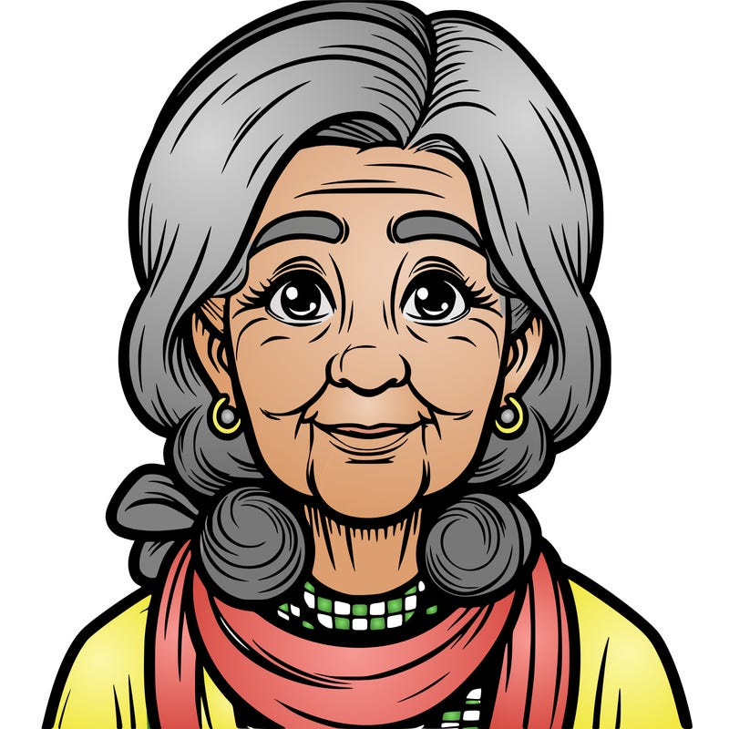 realistic old ladey