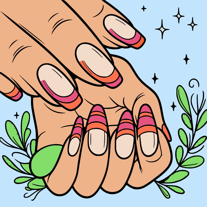 nails with french tip