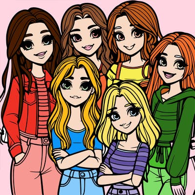 group of girl friends