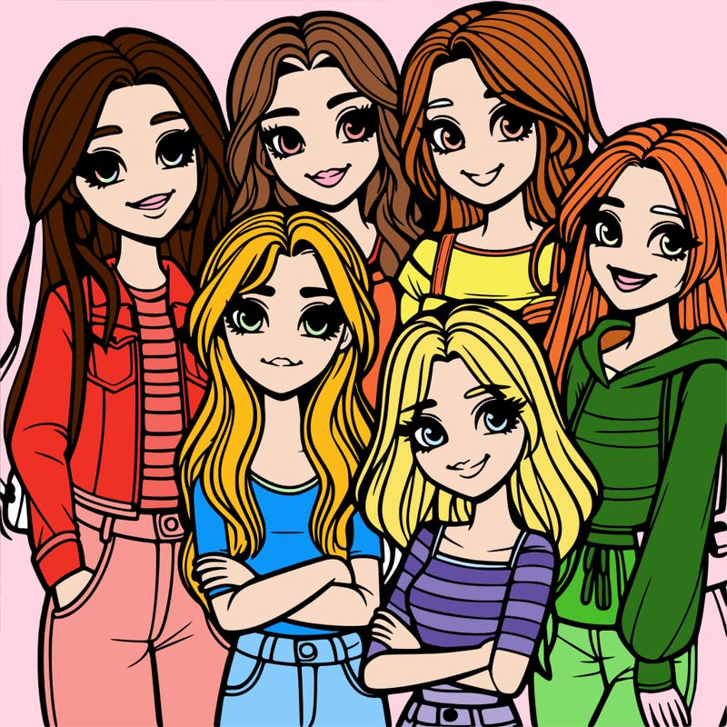 group of girl friends