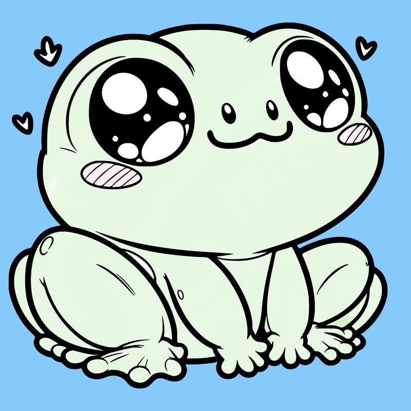 cute frog person realistic