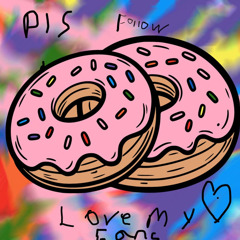 a piece of food doughnuts