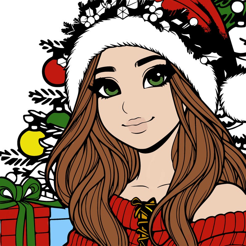 christmas girl realistic