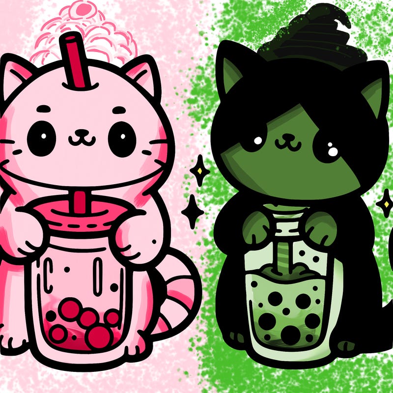 cats with boba