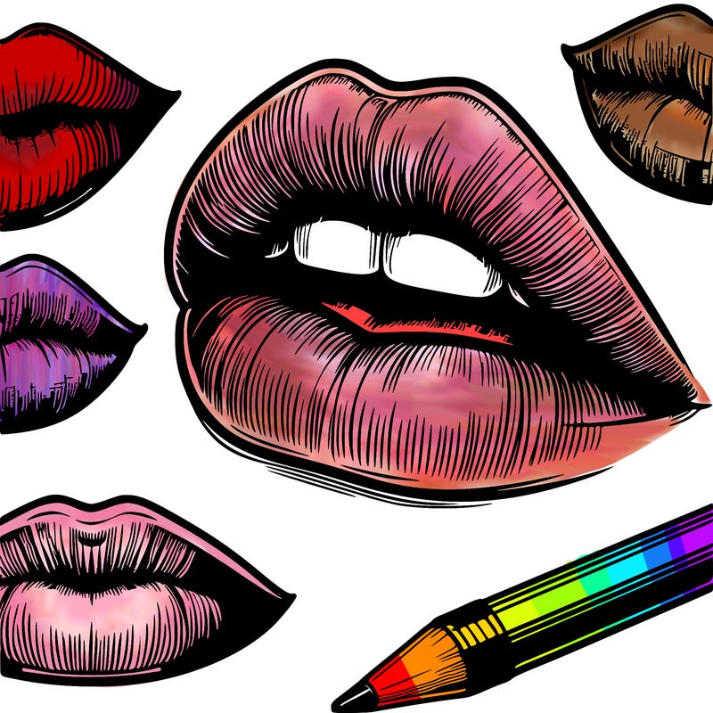 realistic  lips