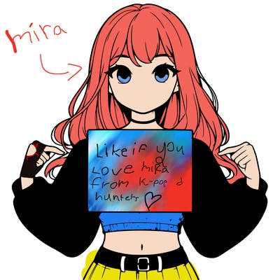 girl holding a blank sign in a long sleeve crop top