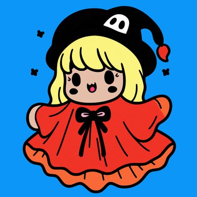 halloween girl in a ghost costume