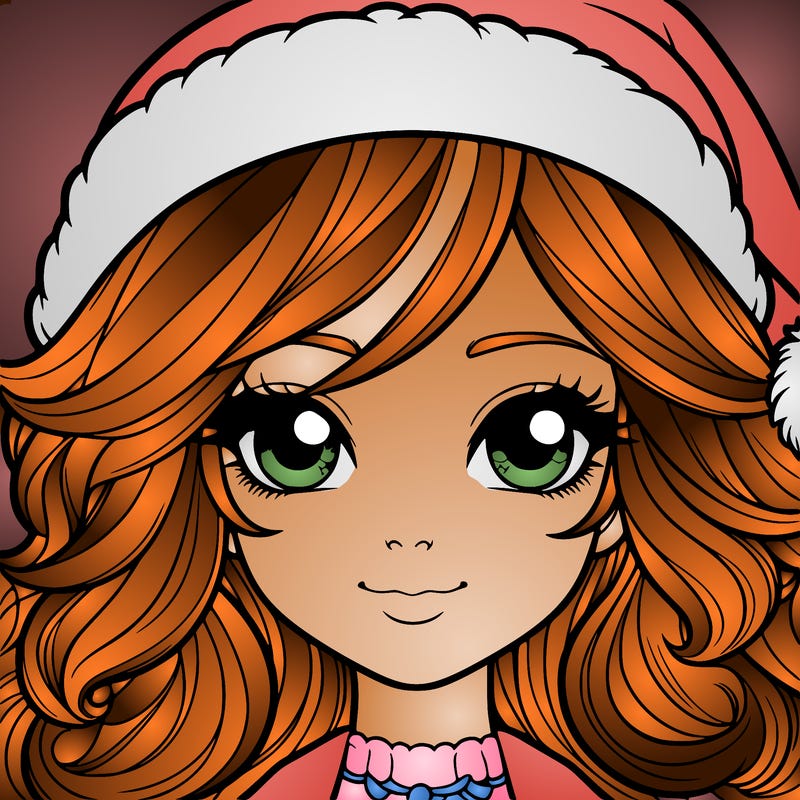 realistic christmas girl