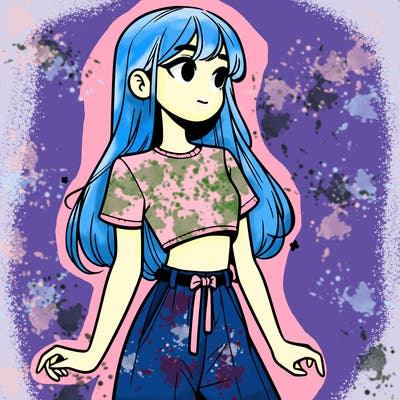 girl in a cute crop top