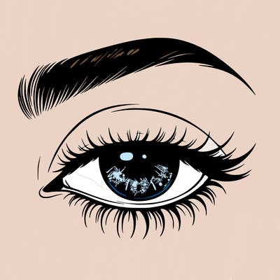 eye closed realistic