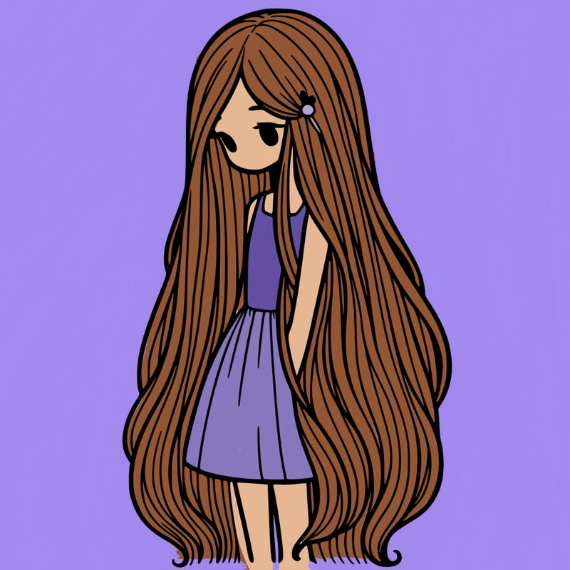 long hair girl