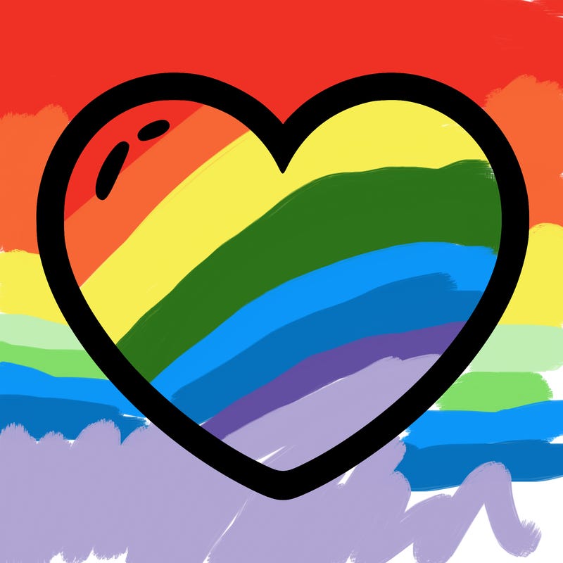 a blank heart