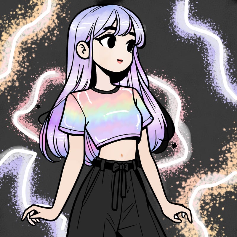 girl in a cute crop top