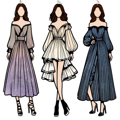 fashion models dresses