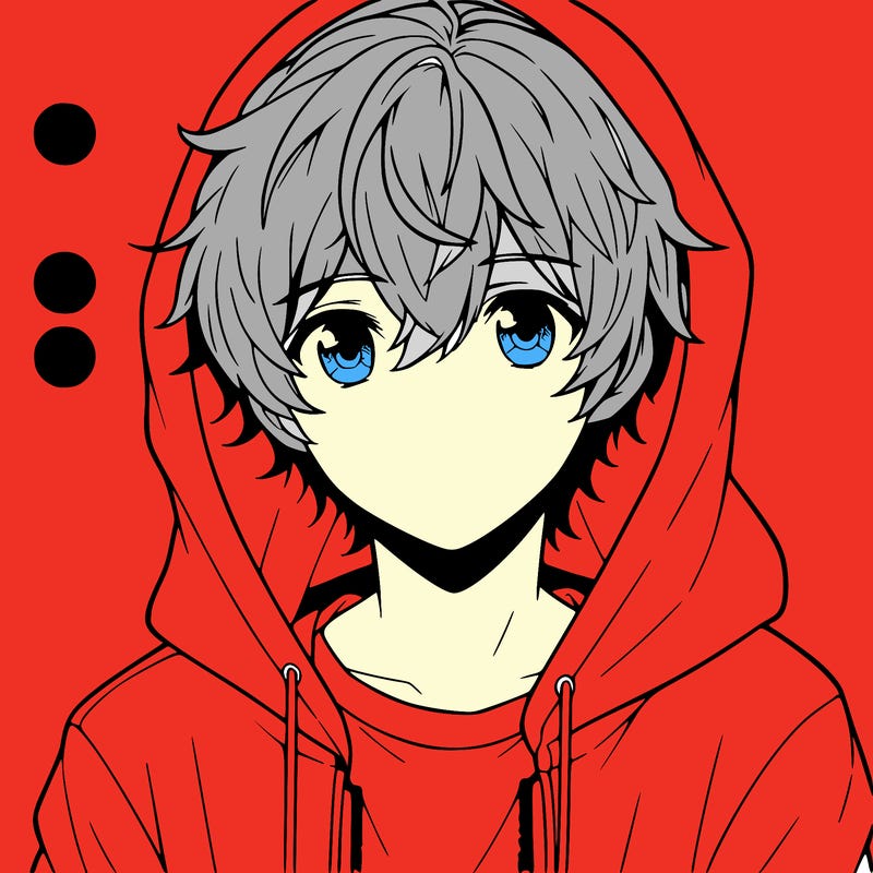 anime guy in hoodie