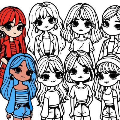 group of girls