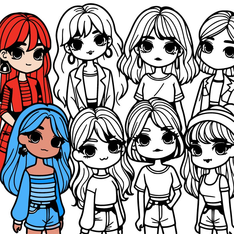 group of girls