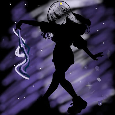 realistic girl danceing