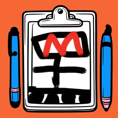 blank clip board with pen