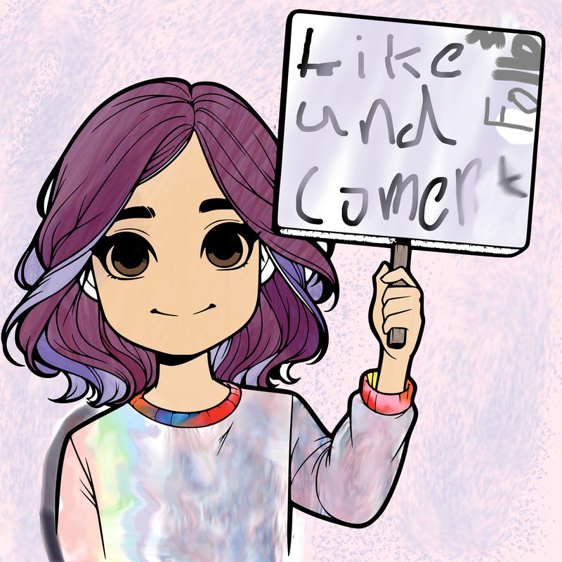 realistic girl holding up a sign
