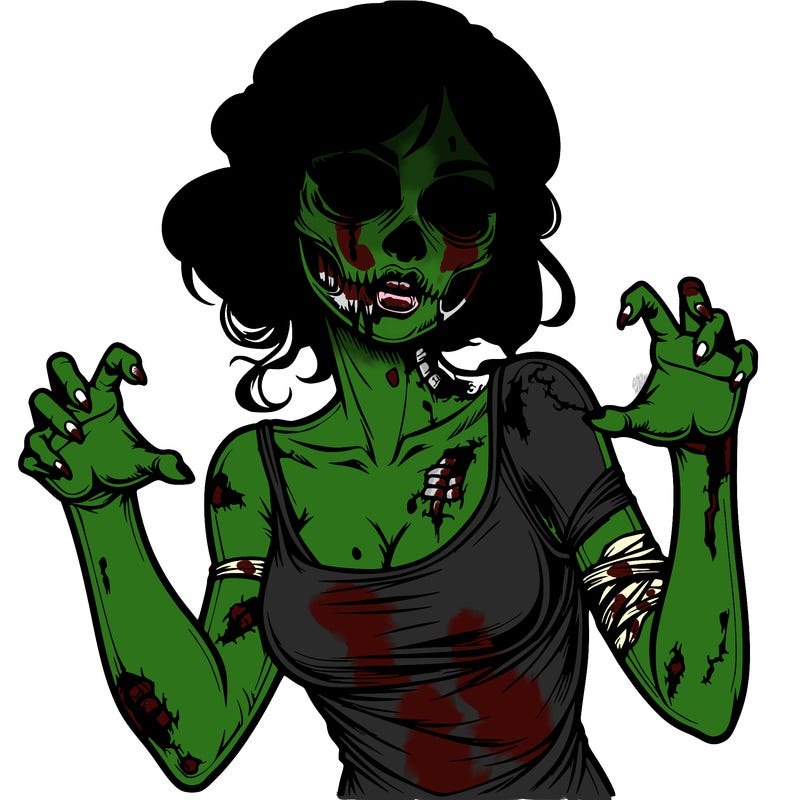 realistic zombie girl
