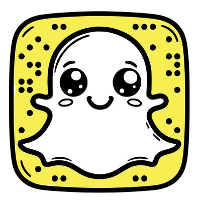 the real snapchat logo