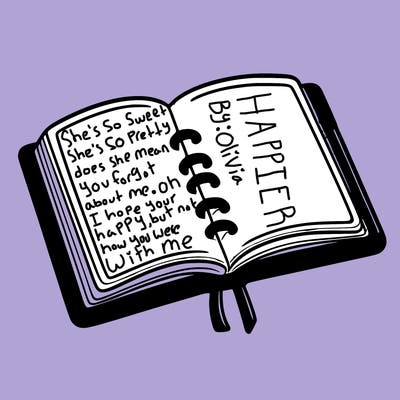 open note book blank