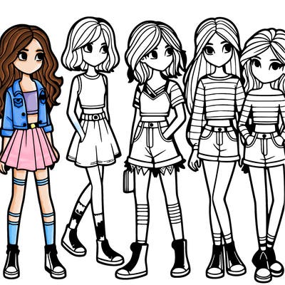 group of girls
