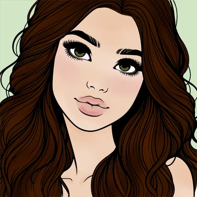 beautiful realistic girl