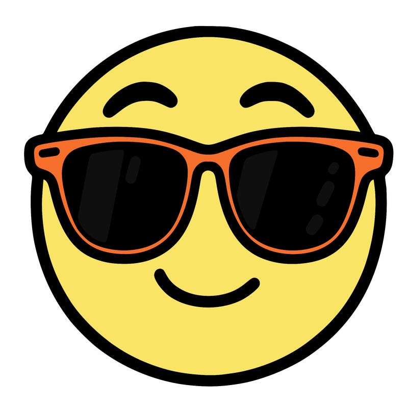 emoji with sunglasses