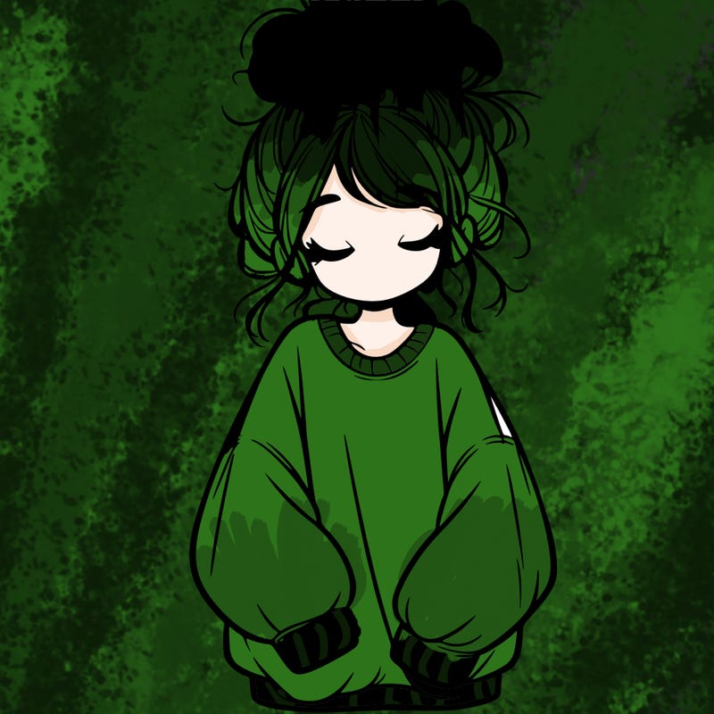 girl with baggy sweatshirt and messy bun