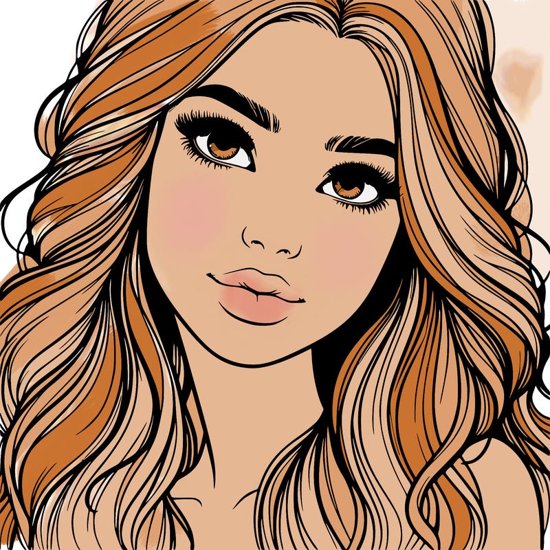 beautiful realistic girl