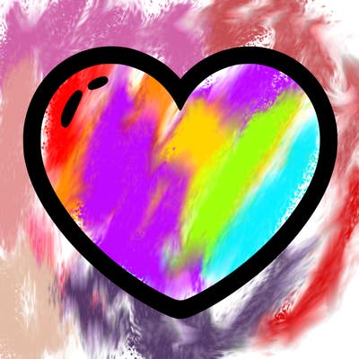 a blank heart