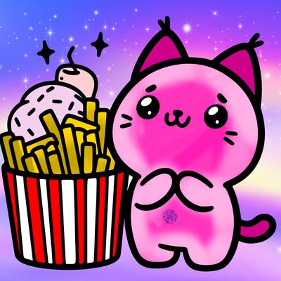 cute food cat