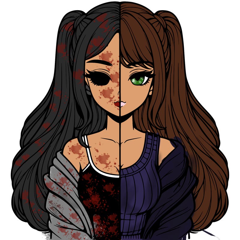 realistic girl split