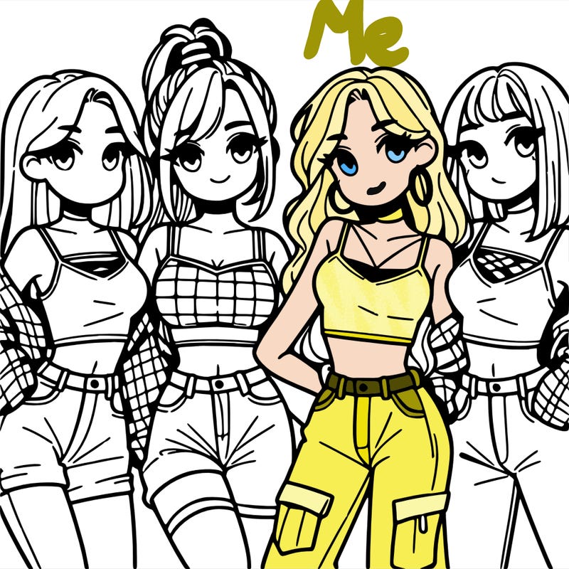 group of girls wearing crop tops