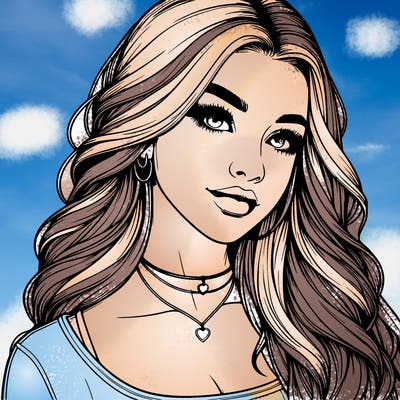 detailed realistic girl